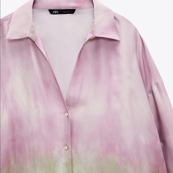 Zara Tie Dye Multicolored Shirt & Pants Set, XS - Picture 5 of 12